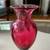 Handblown pink Pairpoint Art Glass Vase 6.5” 1 thumbnail