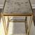 Nesting Table Set, Artisan Gold Metal Frame, Antique Mirror Top, Stack 9 thumbnail