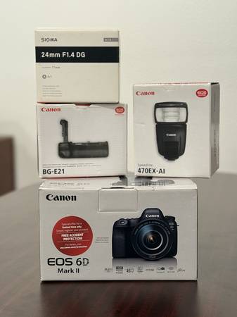 Canon 6d mark ii full frame body with Sigma Art lens and more 1