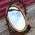 VINTAGE BAMBOO & IRON CHEST TOP MIRROR 2 thumbnail