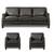 "NEW!" - MUST-SEE! - 100% Leather 3 pc. Sofa Set 7 thumbnail