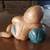 Adorable Vintage Hand Carved Wood "Pillow Baby" Thai Figure (Oriental) 2 thumbnail