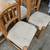 Large solid wood table and chairs 6 1/2 3 1/2 2 thumbnail