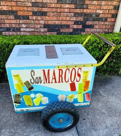 Commercial Ice Cream Push Cart 1