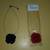 2 Rose necklaces Black and Red Flowers  San Jose 95121 area 1 thumbnail