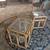 Vintage Set Of 3 Bamboo Nesting Tables Glass Tops 22x18x23h 3 thumbnail