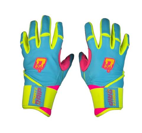 Sportz drip Brand Volt Baseball & Softball Batting Gloves, Youth Size 1