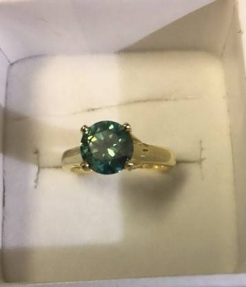 Antique DIAMOND Solitaire RING 1