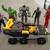 The 5 MARVEL action figurines & the Big monster truck of combat of Batman 3 thumbnail