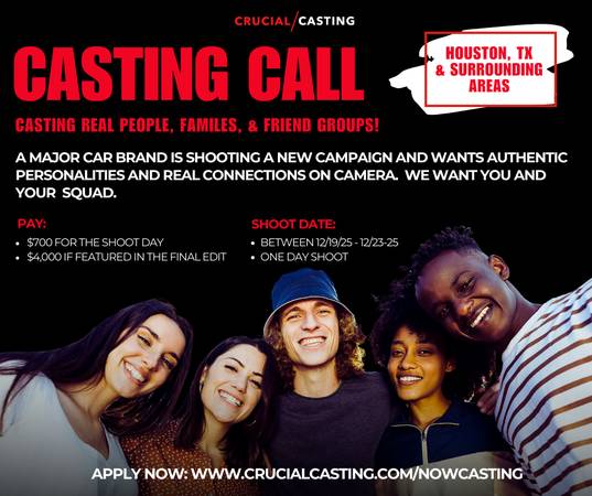 Big Brand Shoot! Casting Real People, Families & Friends 1