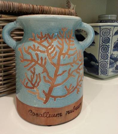 Vintage Cottage Coastal-Botanical Jar/Holder 1