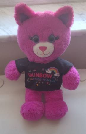 BAB Build A Bear Purple Kitty Cat Plush w/ Shirt 1