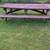 Heavy wood picnic table 1 thumbnail