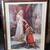 Large Framed Romantic Print of Queen Knighting a Soldier 1 thumbnail