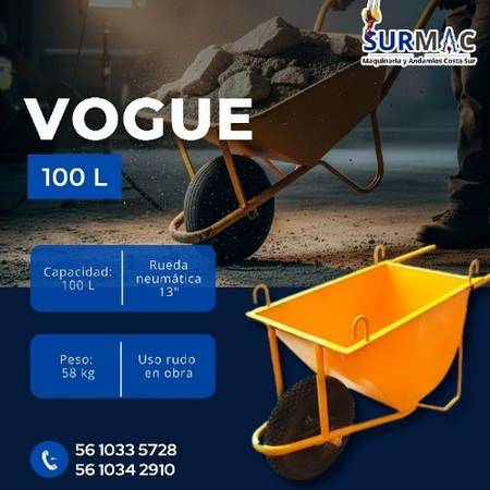 Ofrecemos Vogue de Acarreo de Materiales de 100 L 1