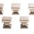 Set of 5 BRAND NEW Brushed Nickel drawer/cabinet knobs 4 thumbnail