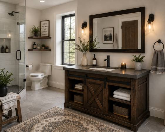 hand made bathroom vanities 1