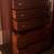 Vintage Solid Walnut Waterfall Highboy Dresser – Art Deco Style 4 thumbnail