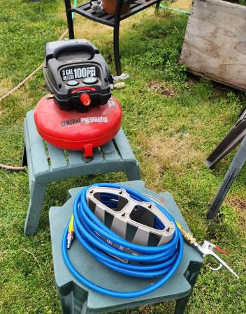 Pancake compressor and hose 1