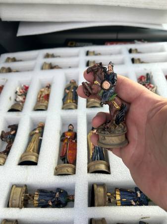 Hand painted chess piece sets - $45 (Bellingham)63435886081283122