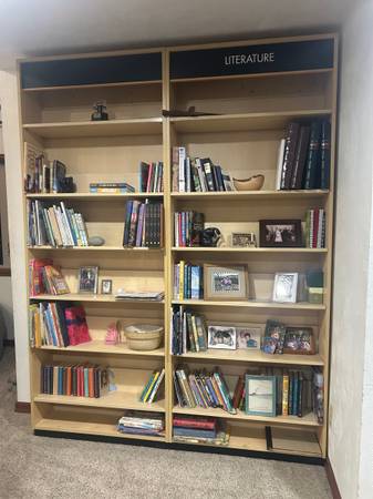 2 adjustable shelves Library Bookshelves 1