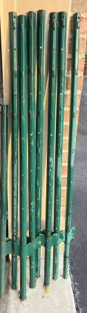 Garden Posts Total 8 - 3ft Metal Fence Post 1