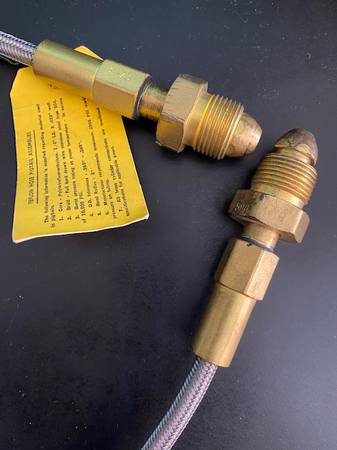 Air Hose Pigtail 39" Flexible Stainless Steel Braid 1