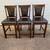 THREE HIGH-BACK BAR STOOLS 1 thumbnail