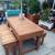 Cedar Patio Table with Benches 1 thumbnail