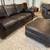 LEATHER Couch, Chair & 1/2, Jumbo Ottoman 4 thumbnail