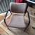 Metal & Cloth Stackable Chairs w Armrests 2 thumbnail
