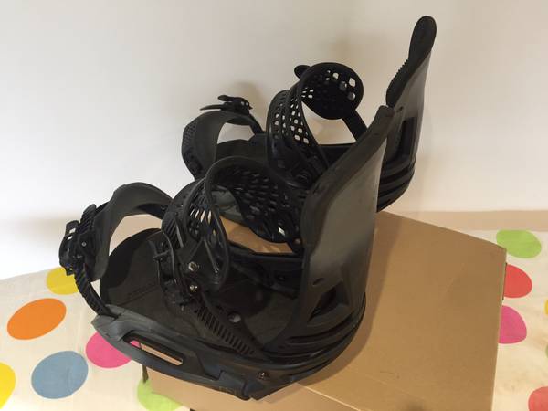 Burton Malavita EST snowboard bindings (Large) Grey Fade - The Channel - $207 (Arlington)63471085732481124