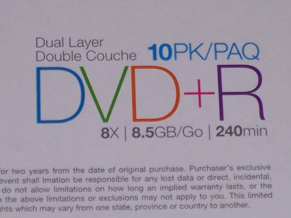qty 2 boxes Memorex DVD Double Layer 8.5GB factory sealed - $15 (Crete)63471147008513121