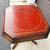 Vintage English Regency Table with Red Leather Top. 7 thumbnail