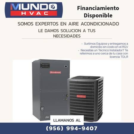 GOODMAN AIR CONDITIONER, CENTRAL AIR, AIRE ACONDICIONADO, AIRE CENTRAL 1
