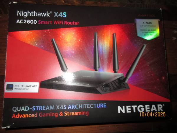 The NETGEAR  Nighthawk X4S Smart WiFi Route 1