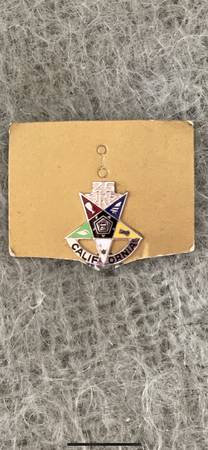 Vintage Sterling Silver 25 Year Eastern Star Pin, MINT Condition! 1