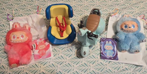 Two labubu's and accessories 1