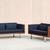 Vintage 70’s Danish Rosewood Loveseat Sofa Set by Jydsk Mobelvaerk 1 thumbnail