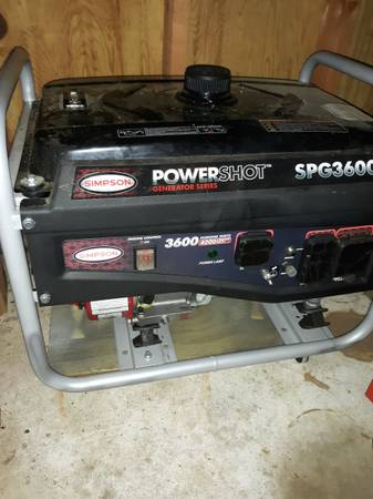 Simpson generator spg3600 1