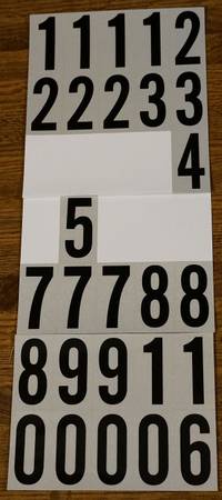 Self-Adhesive Numbers Pack 1