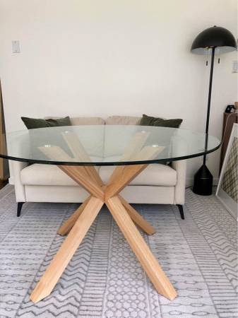 Structube RIGA solid ash wood dining table 1