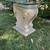 Vintage Plaster and glass top end table with chipped glass 2 thumbnail