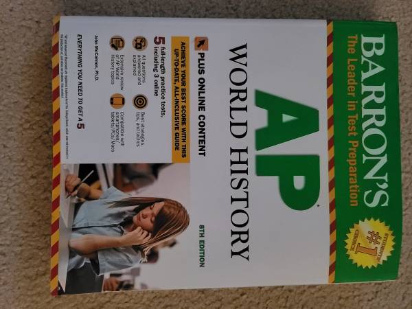 BARRONS THE PRINCETON REVIEW AP WORLD HISTORY BOOK 1
