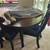 Dinnig table with 4 chairs and extended leave 1 thumbnail