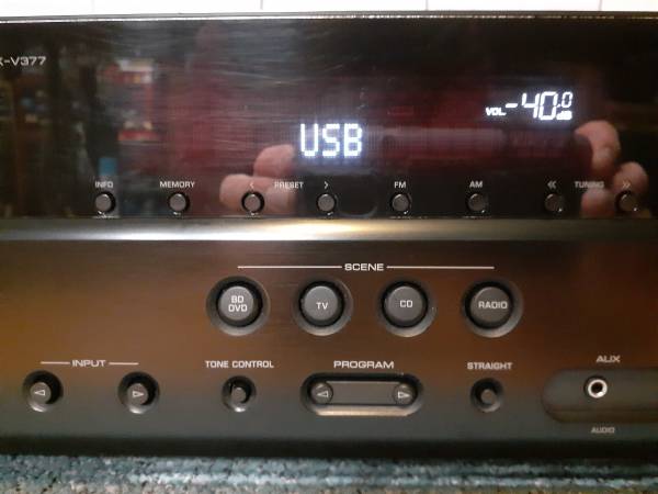 Yamaha Natural Sound RX-V377 Receptor de audio y video estéreo HDMI - $70 (Grants Pass)62971056484993124