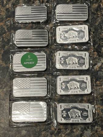 10 1oz silver bars 1