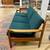 Vintage Mid Century Danish Teak Forest Green Sofa 15 thumbnail