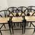New Set of 6 Bar Height Barstools Black & Natural Stool Wood Stools 1 thumbnail