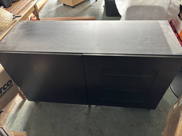 Wine rack, credenza, side table with file drawer 1